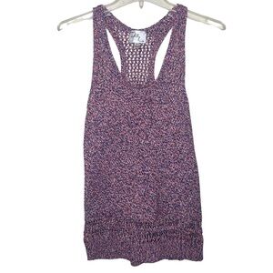Milly of New York Vintage Racerback Open Knit Sweater Tank Size P (XS)